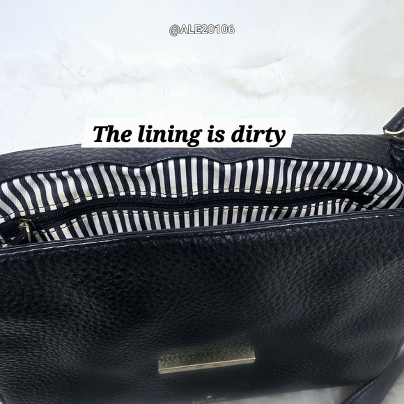 Kate Spade Black Leather Satchel with Gold Buckle - Picture 14 of 16